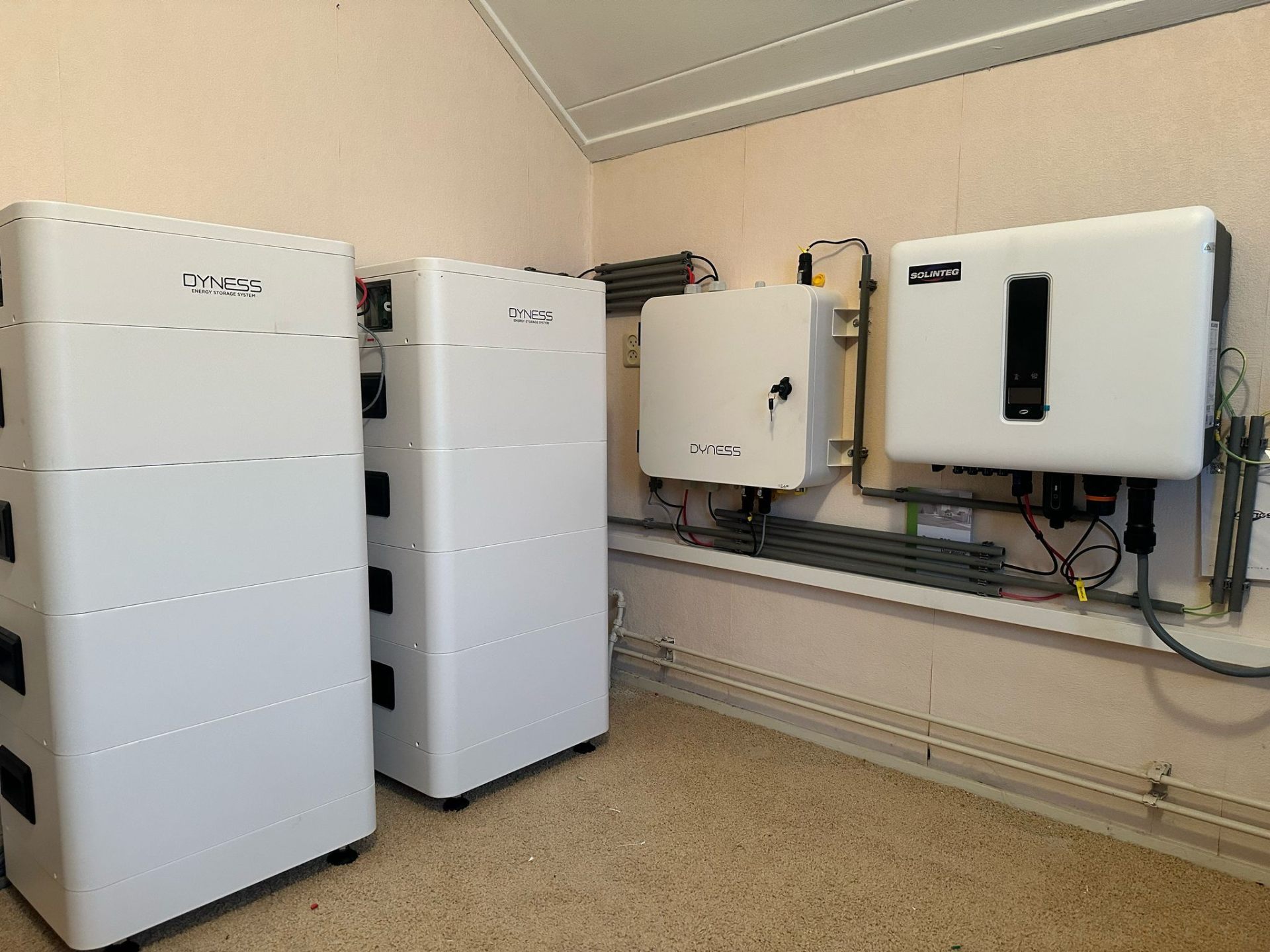 Dubbele Dyness batterijopstelling